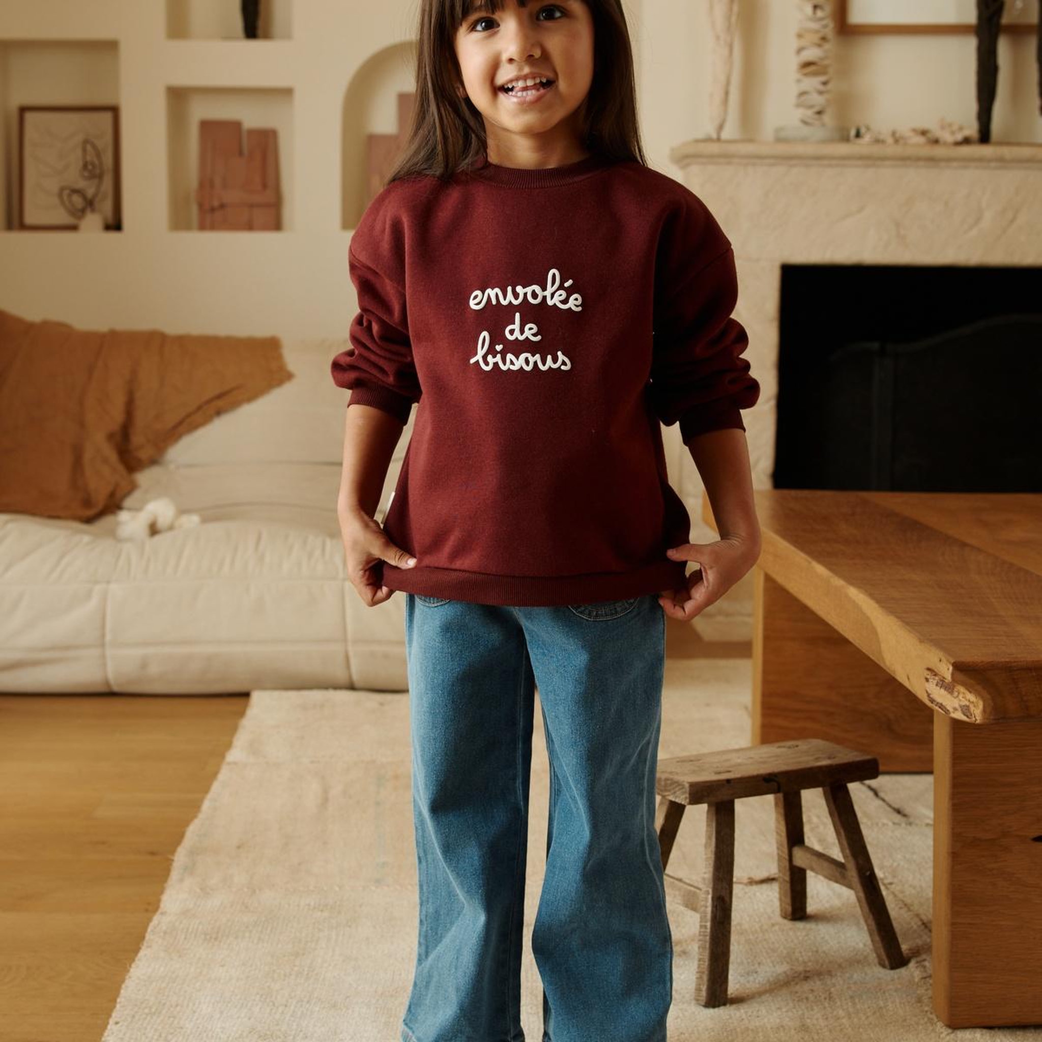 Voir la diapositive 6 : PETIT BEGUIN Jean enfant bootcut - Fille