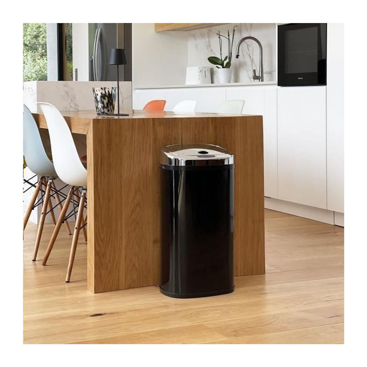 Kitchen move Poubelle automatique 42l noir/inox - bat-42ls02a black ss