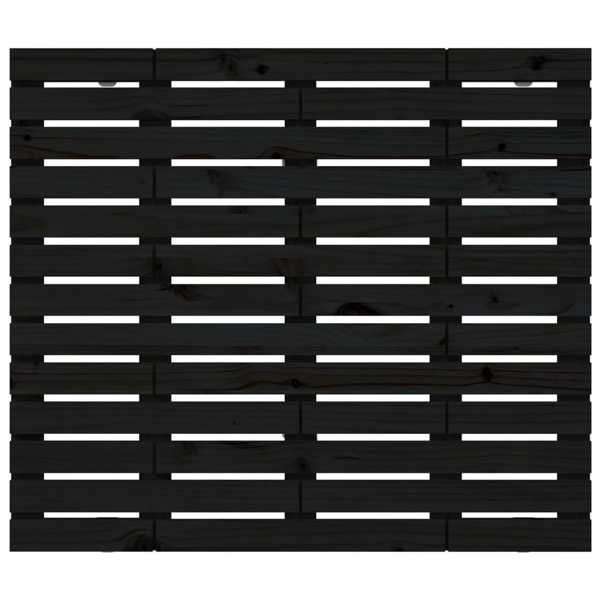 Voir la diapositive 4 : VIDAXL Tete de lit murale Noir 81x3x91,5 cm Bois massif de pin