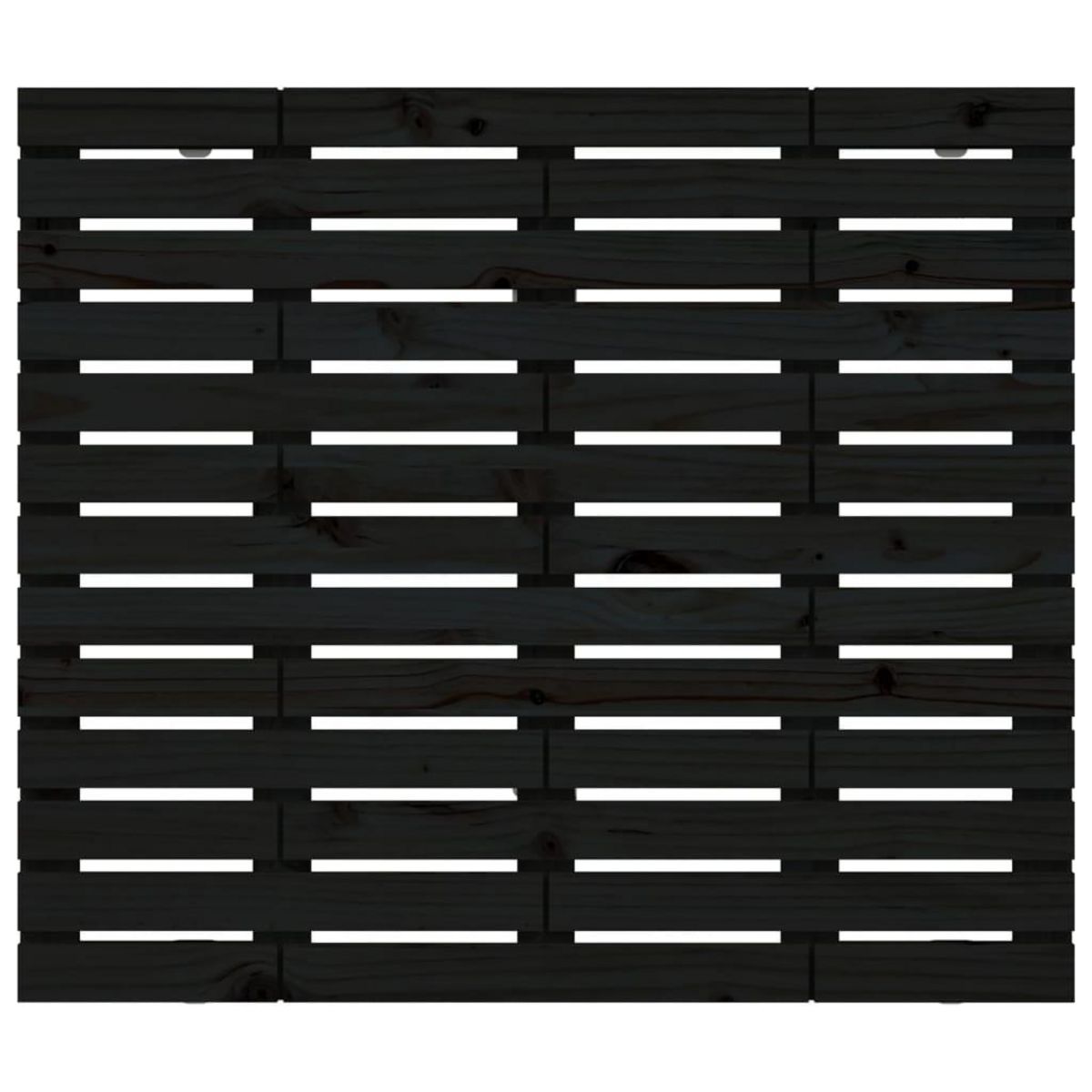 VIDAXL Tete de lit murale Noir 81x3x91,5 cm Bois massif de pin