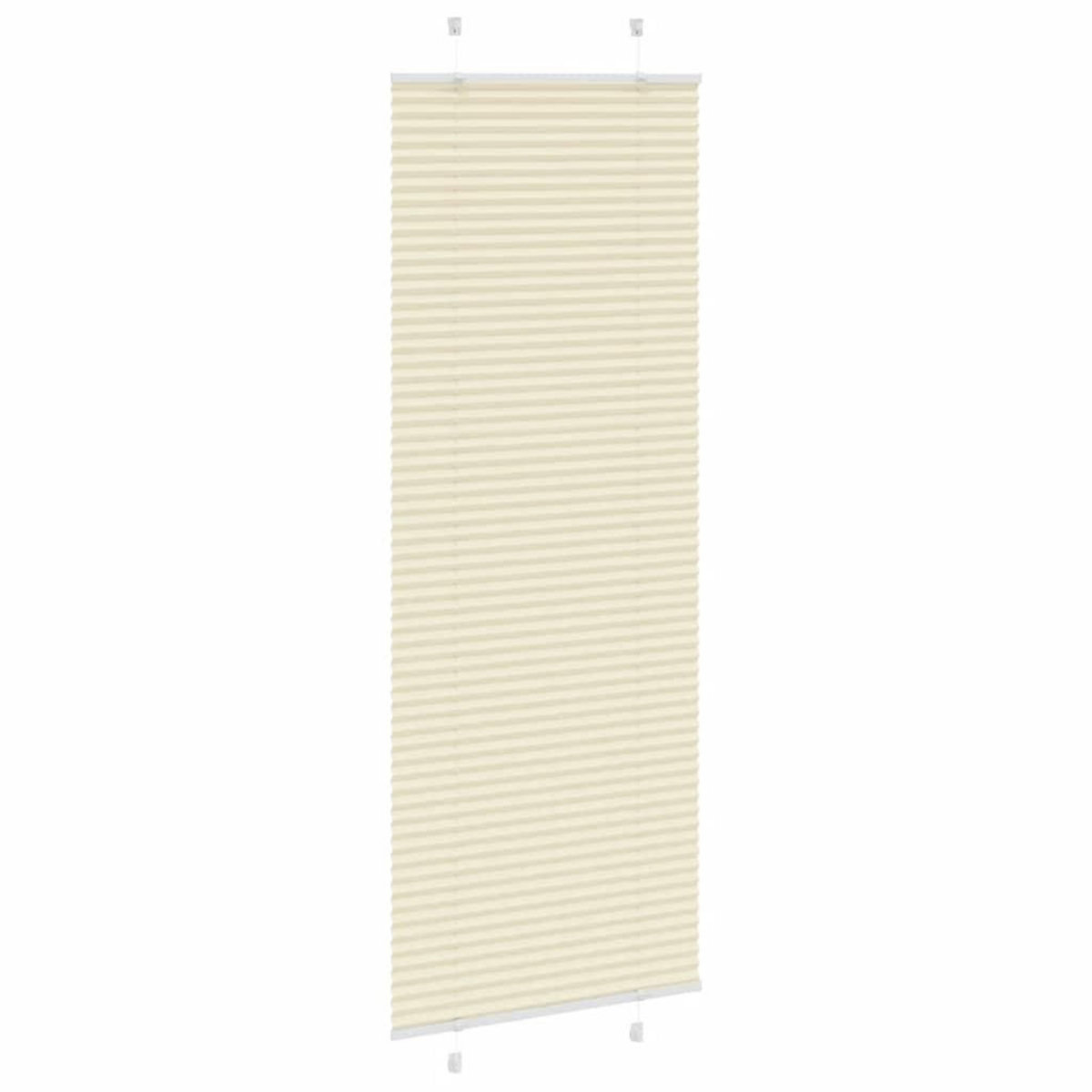 VIDAXL Store plisse creme 75x200 cm largeur du tissu 74,4 cm polyester