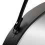 Voir la diapositive 2 : ATMOSPHERA Miroir Étagère en Métal  Belt  55cm Noir
