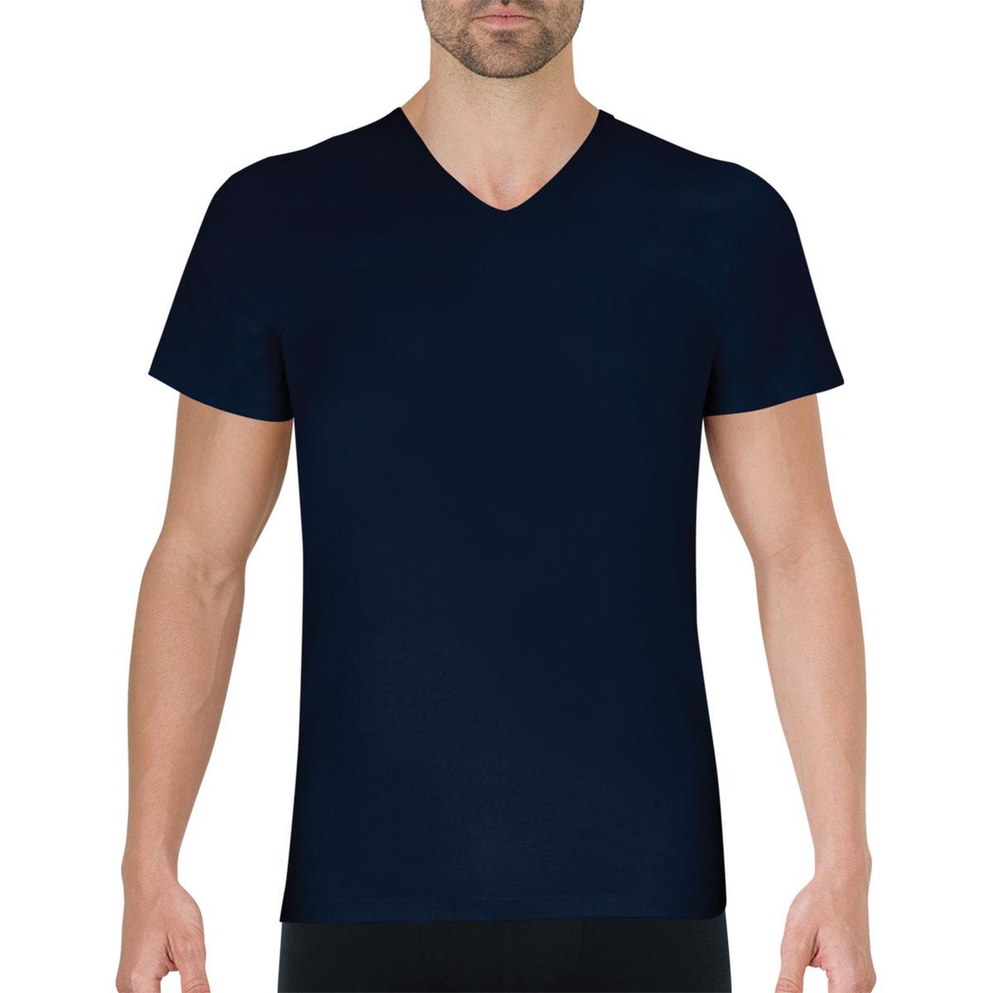 Voir la diapositive 1 : Eminence Tee-shirt col V Pur coton Premium