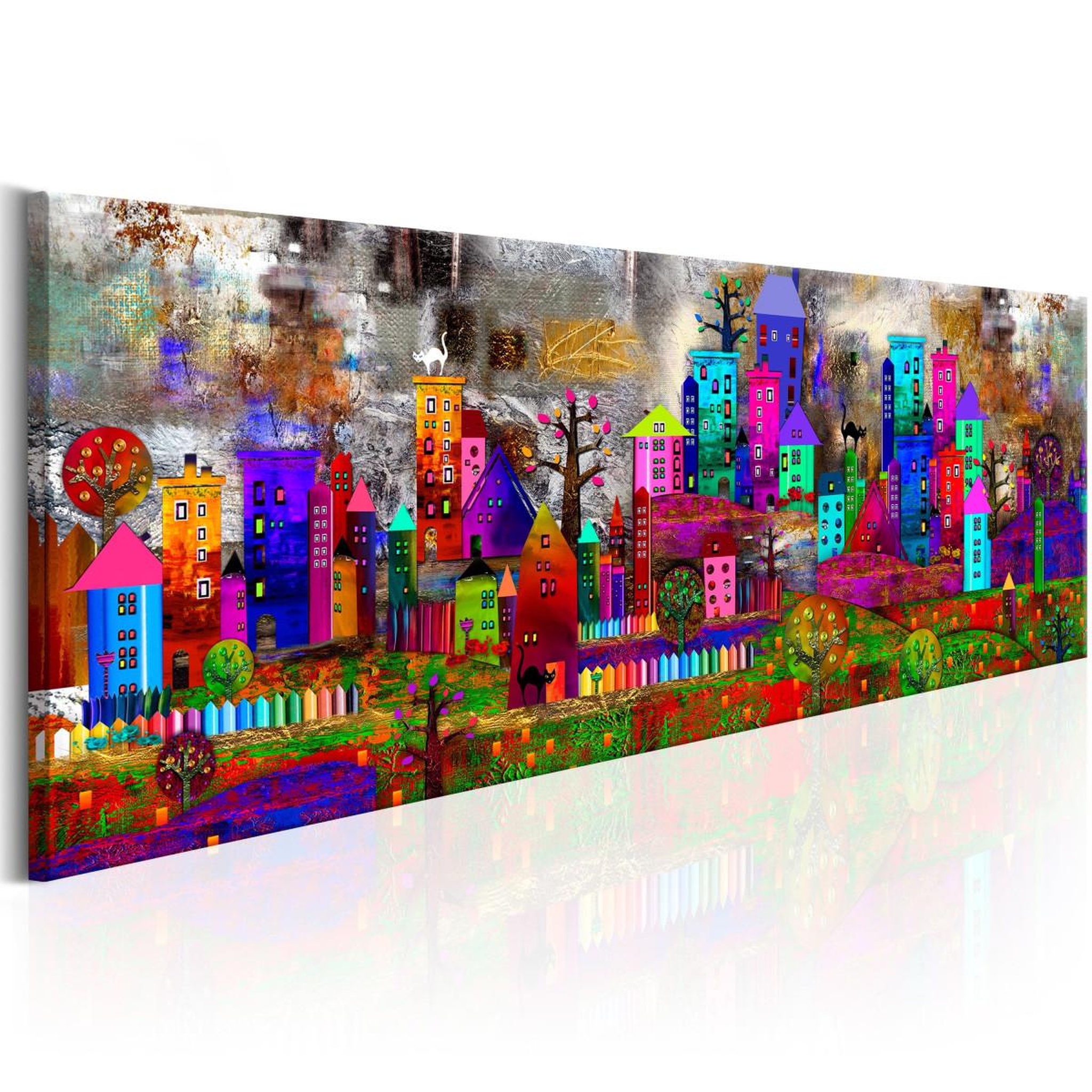 Paris Prix Tableau imprimé  fantasy city. Coloris disponibles : Multicolore