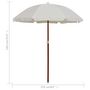 Voir la diapositive 5 : VIDAXL Parasol de jardin avec mat en acier 180 cm Sable
