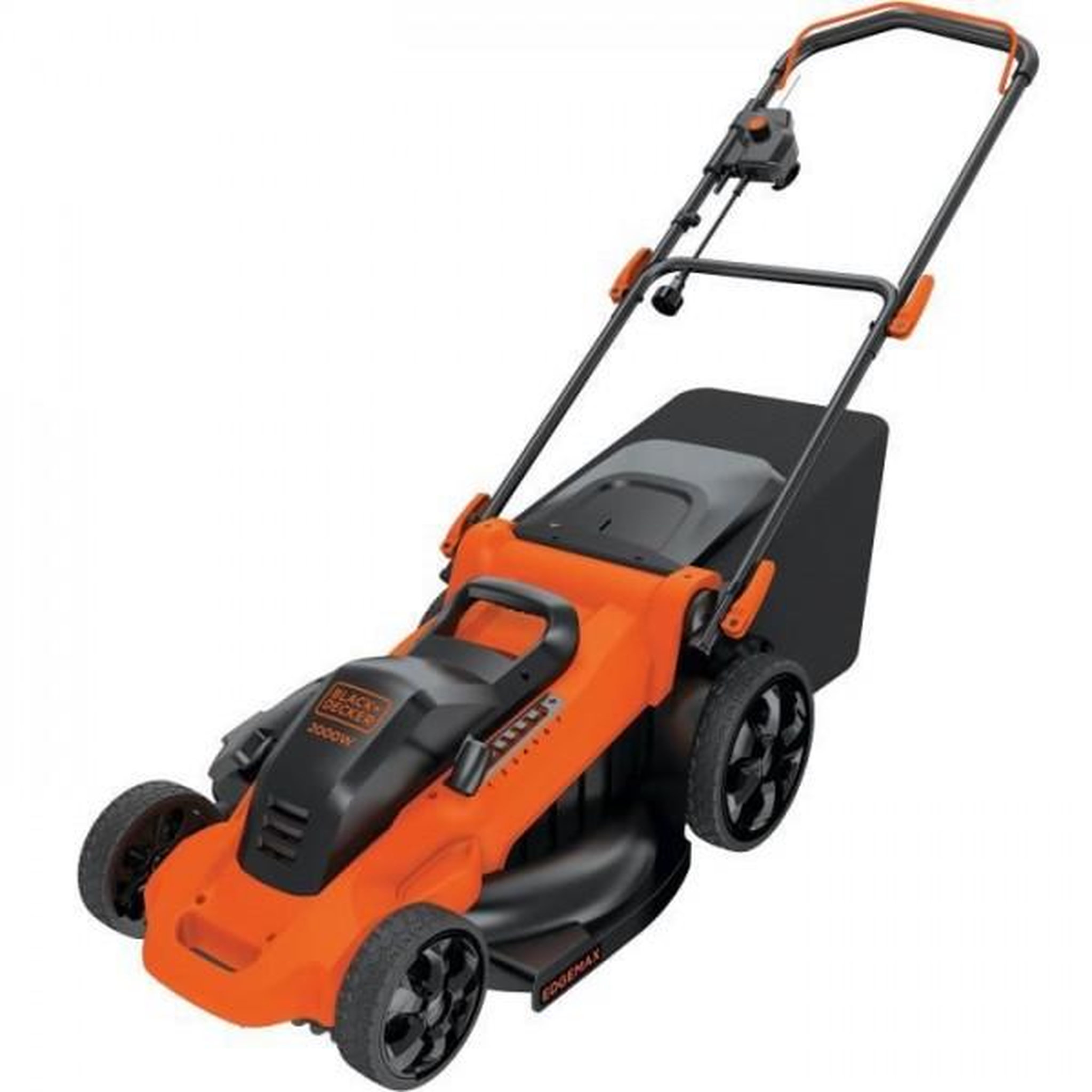 Voir la diapositive 1 : Black et Decker Tondeuse a Gazon   électrique 48cm LM2000-QS BLACK+DECKER - Fonction mulching, éjection latérale ou bac de ramassage souple 50L