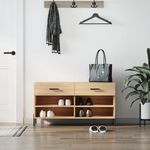 VIDAXL Banc à chaussures chêne sonoma 102x35x55 cm bois d ingénierie