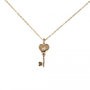 Voir la diapositive 1 : L'ATELIER D'AZUR Collier Femme Or Jaune et Diamant - Pendentif Clé d'Amour