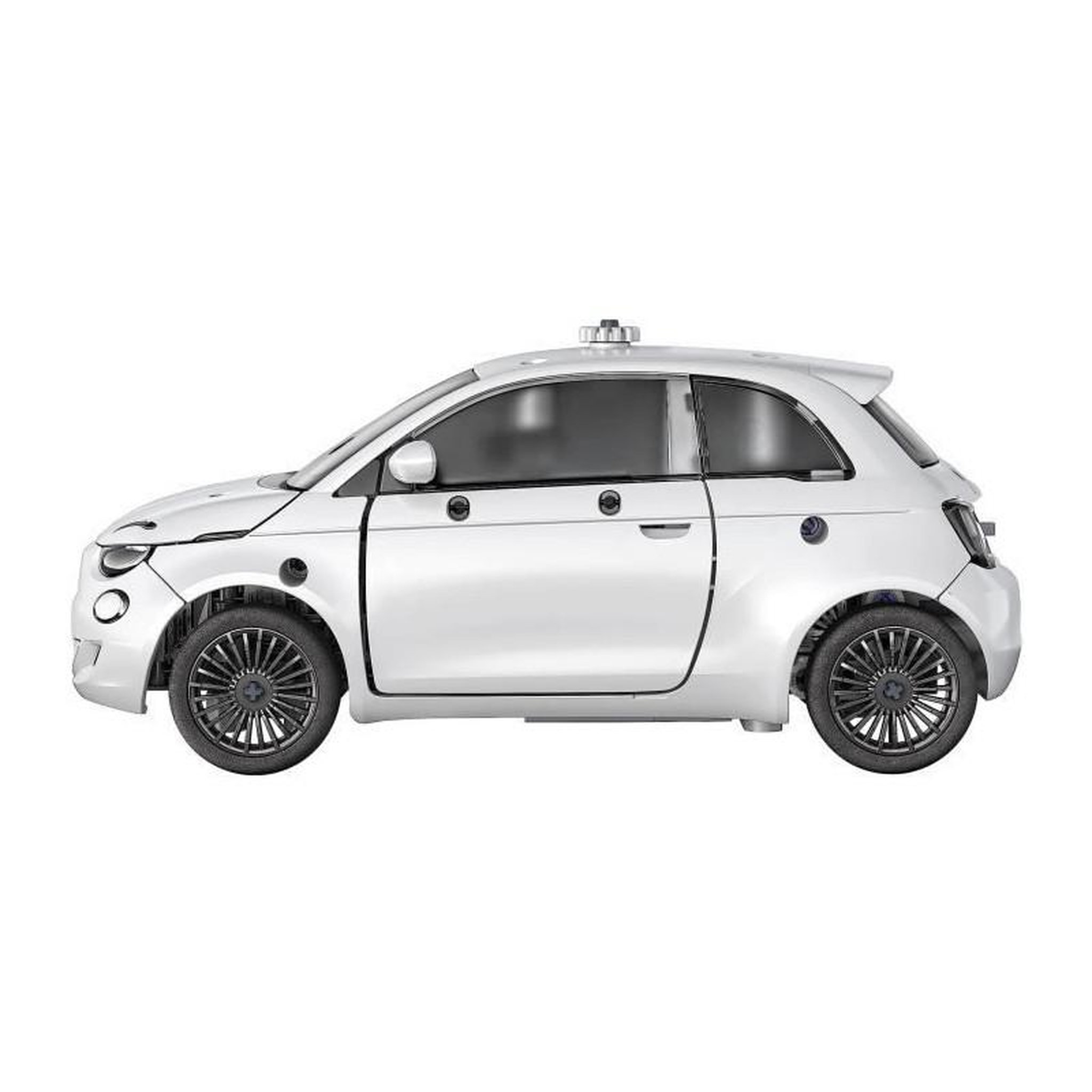 Voir la diapositive 5 : NEW BORN BABY Clementoni - Coffret de construction Fiat 500 électrique - Application dispoonible - Fabriqué en Italie
