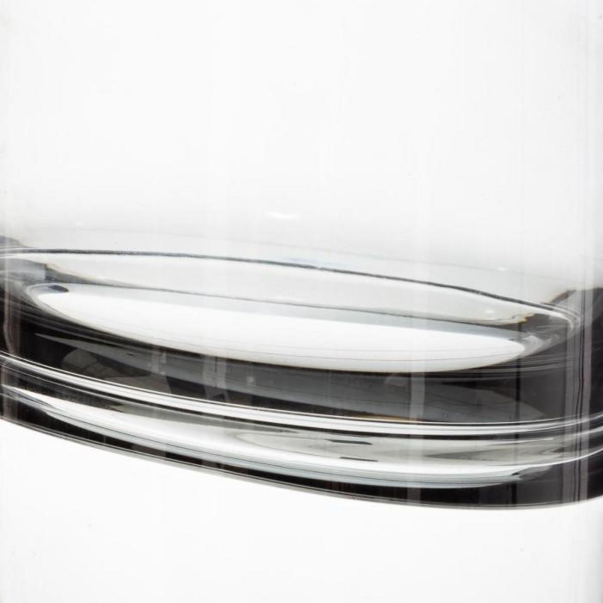 ATMOSPHERA Vase Design Bouteille en Verre  Line  30cm Gris