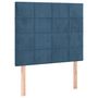 Voir la diapositive 2 : VIDAXL Tetes de lit 2 pcs Bleu fonce 100x5x78/88 cm Velours