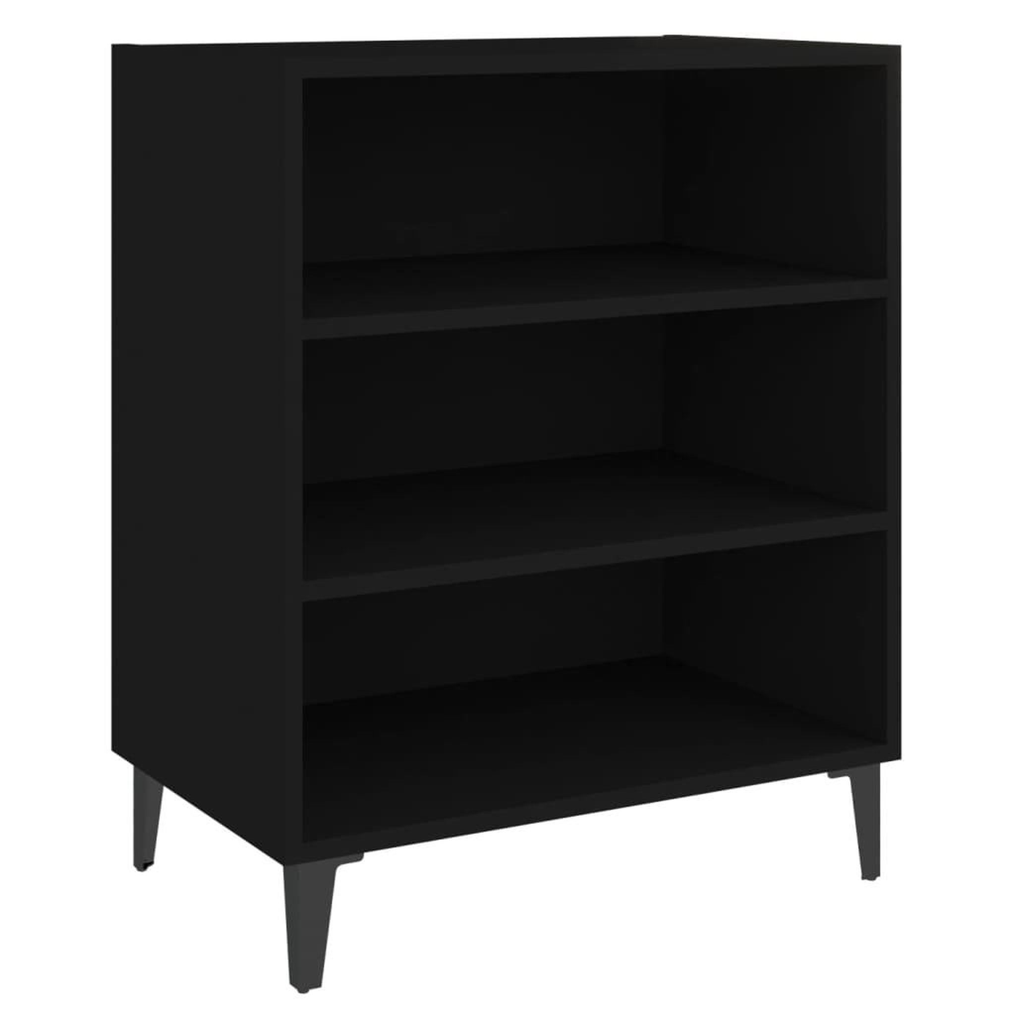 Voir la diapositive 2 : VIDAXL Buffet noir 57x35x70 cm bois d'ingenierie