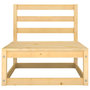 Voir la diapositive 5 : VIDAXL Salon de jardin 7 pcs avec coussins Bois de pin massif