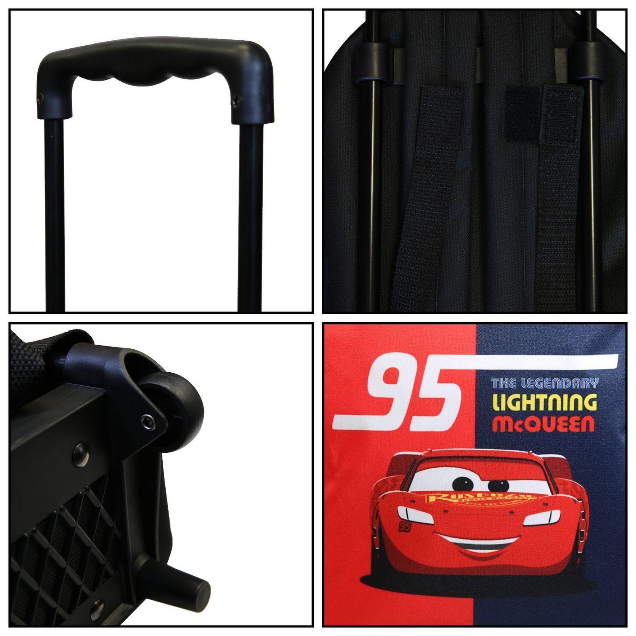 Voir la diapositive 6 : Bagtrotter BAGTROTTER Sac à dos à roulettes 31 cm maternelle Disney Cars Rouge et bleu