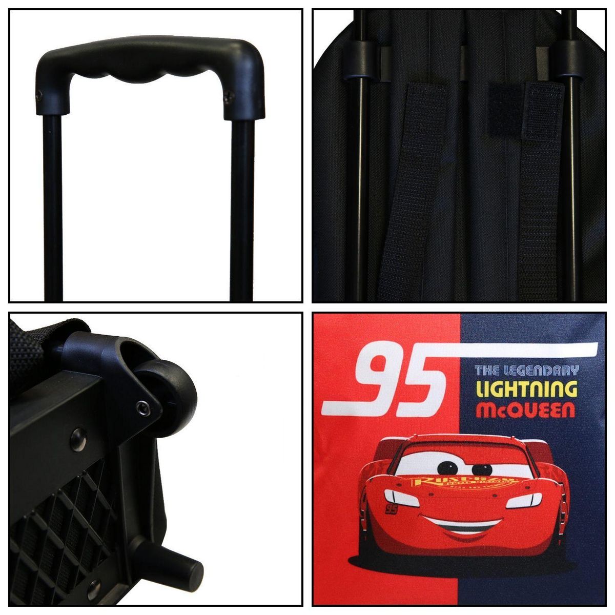 Bagtrotter BAGTROTTER Sac à dos à roulettes 31 cm maternelle Disney Cars Rouge et bleu