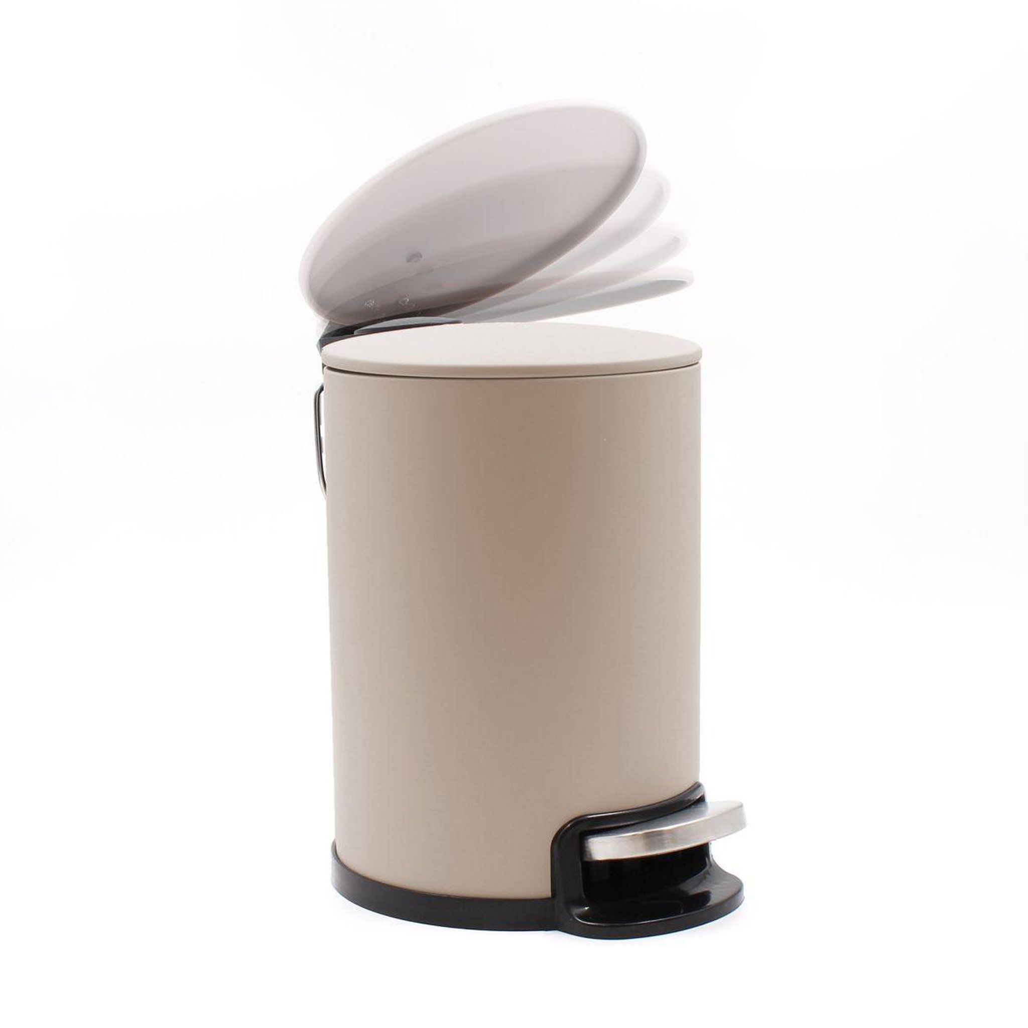 Voir la diapositive 3 : Douceur d'Intérieur Poubelle de salle de bain en métal  metaline  3l taupe
