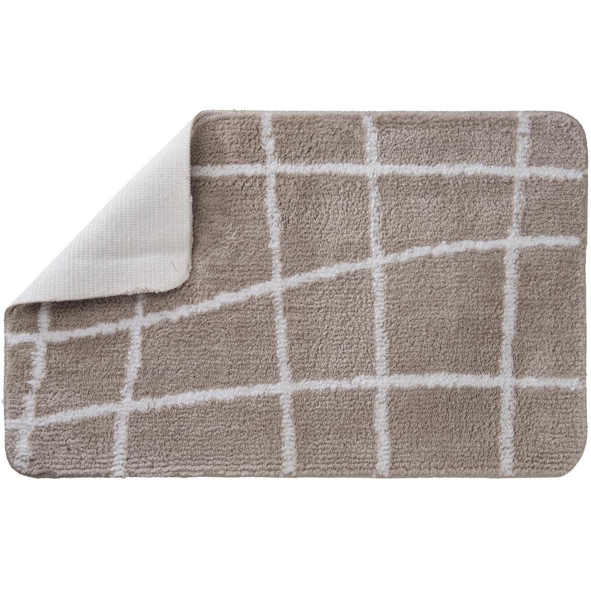 GUY LEVASSEUR Tapis de bain déco en polyester 50x80cm