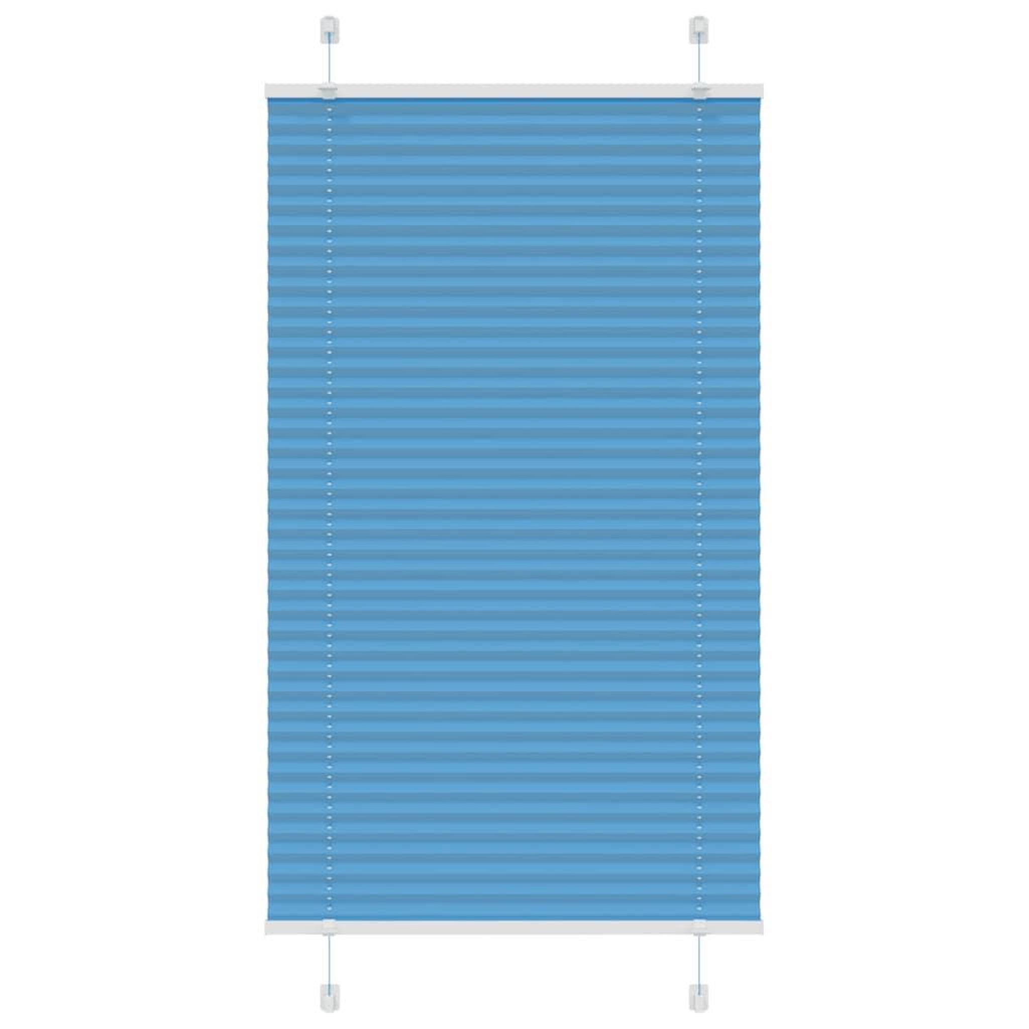 VIDAXL Store plisse bleu 75x100 cm largeur du tissu 74,4 cm polyester