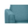 Voir la diapositive 4 : Canapé convertible 140 cm  système couchage express 3 places en tissu Gris clair ALICE 