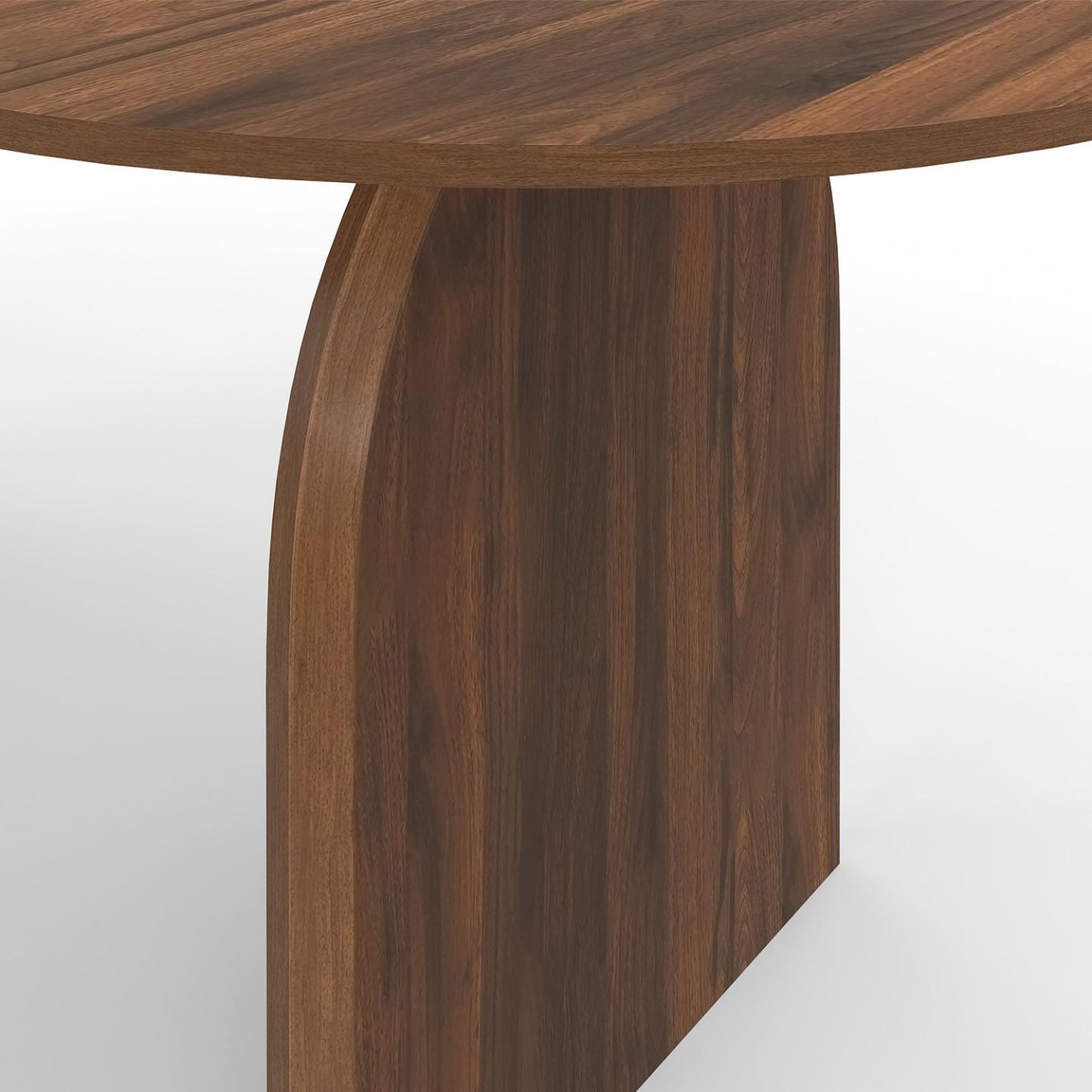Voir la diapositive 6 : ID MARKET Table à manger extensible japandi ovale edith 6-10 personnes effet noyer 160 - 200 cm