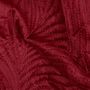 Voir la diapositive 3 : ATMOSPHERA Dessus de Lit en Velours  Feuille  240x260cm Rouge Grenat