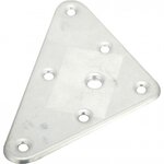 CENTRALE BRICO Plaque de montage triangulaire métal à visser, H.120 x l.70 mm
