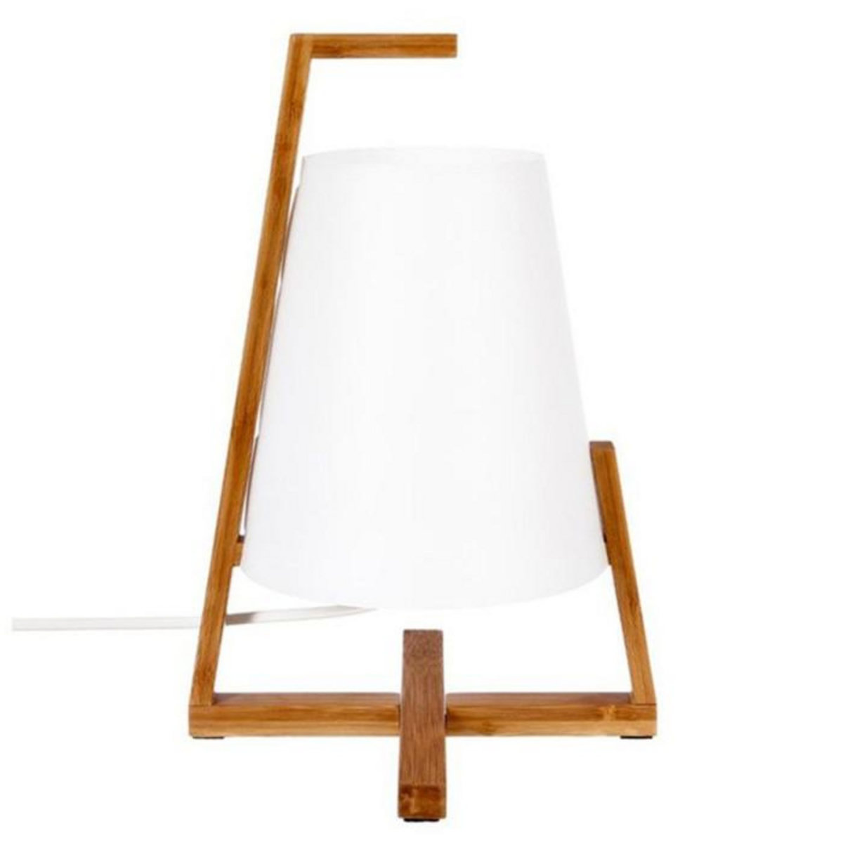 ATMOSPHERA Lampe à Poser  Bambou  32cm Blanc