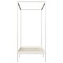 Voir la diapositive 4 : VIDAXL Cadre de lit a baldaquin Blanc Bois de pin massif 100x200 cm