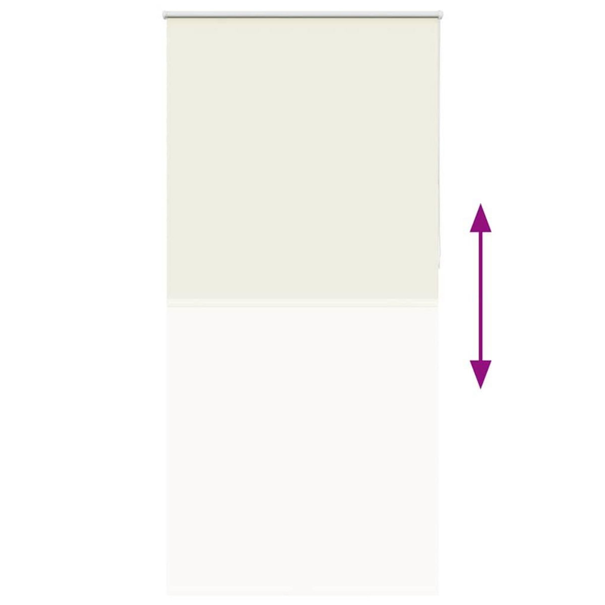 VIDAXL Store enrouleur occultant blanc casse 90x230cm largeur du tissu