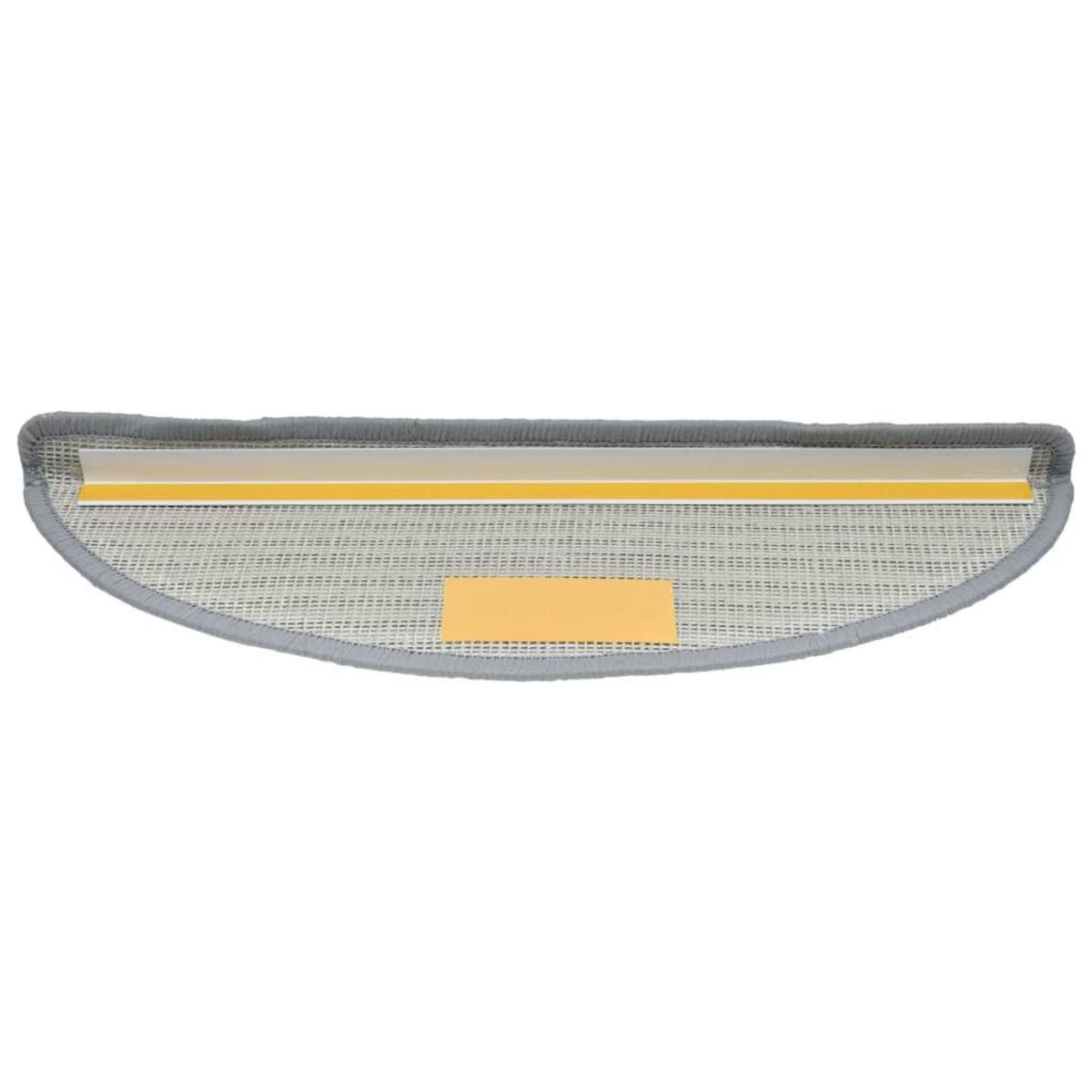 VIDAXL Tapis d'escalier 15 pcs Gris 56x17x3 cm