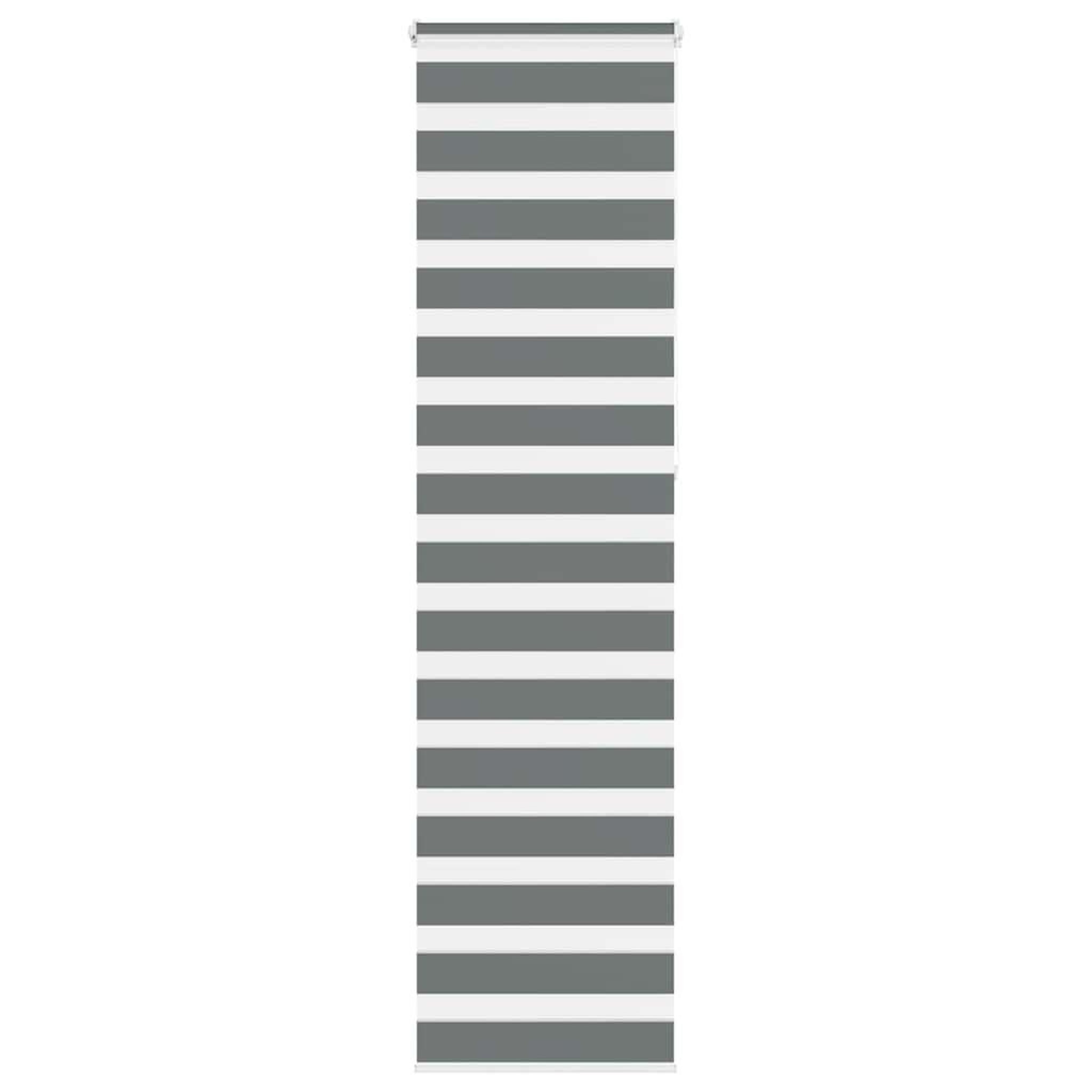 VIDAXL Store zebre gris fonce largeur du tissu 50,9 cm polyester