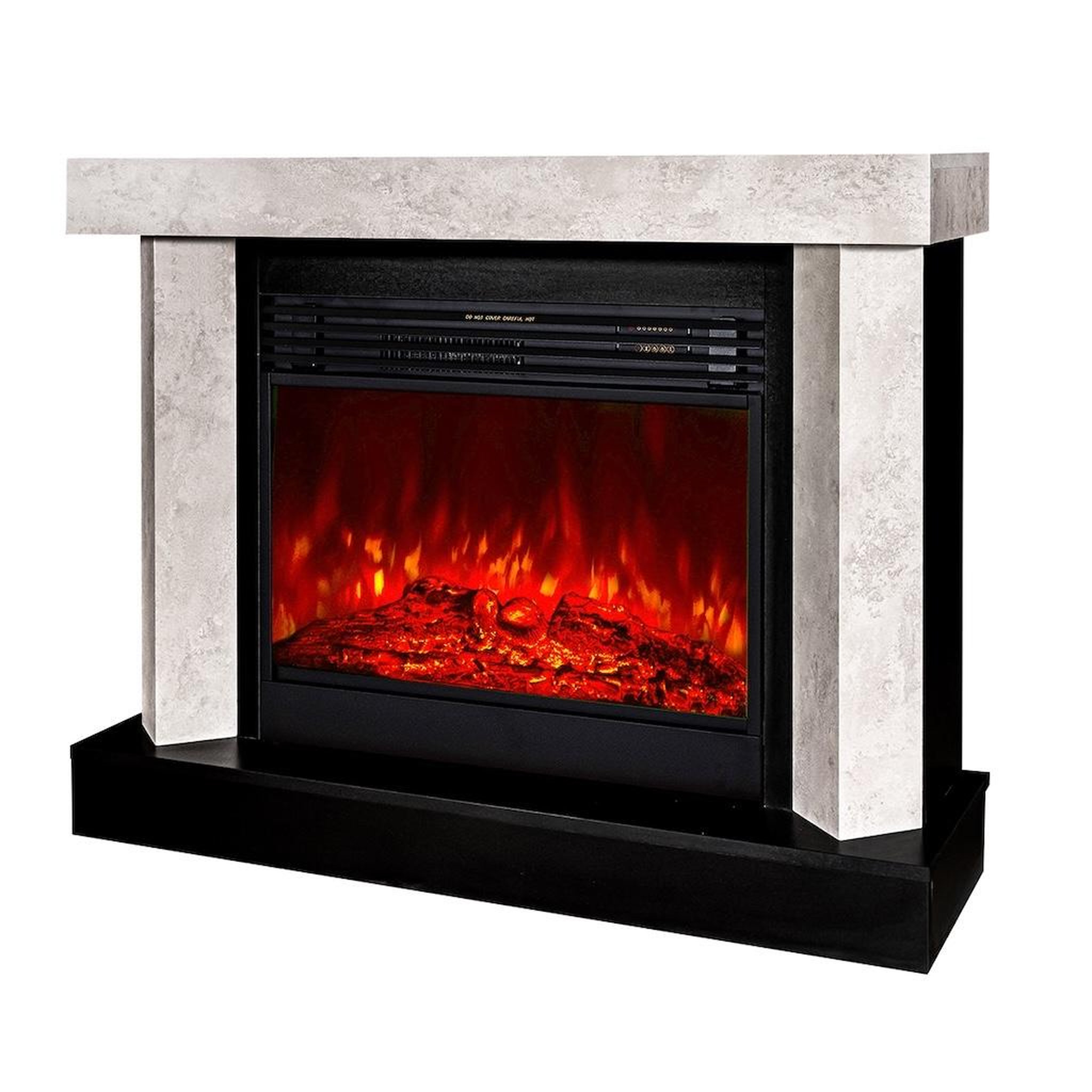 ARTFLAME Cheminée électrique - palermo & mirabella - 1950w - effet sonore - design moderne blanc