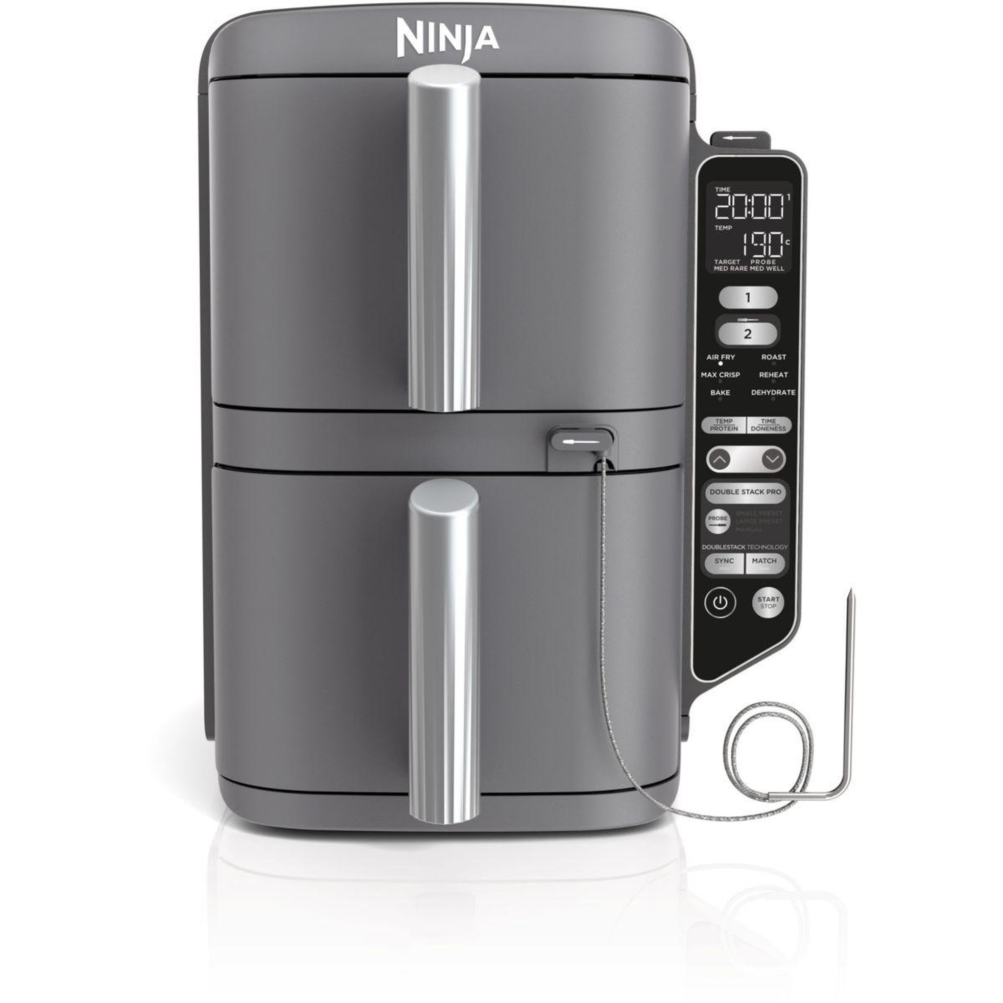 Voir la diapositive 1 : NINJA Friteuse sans huile Double Stack XL 9,5 L SL451EU