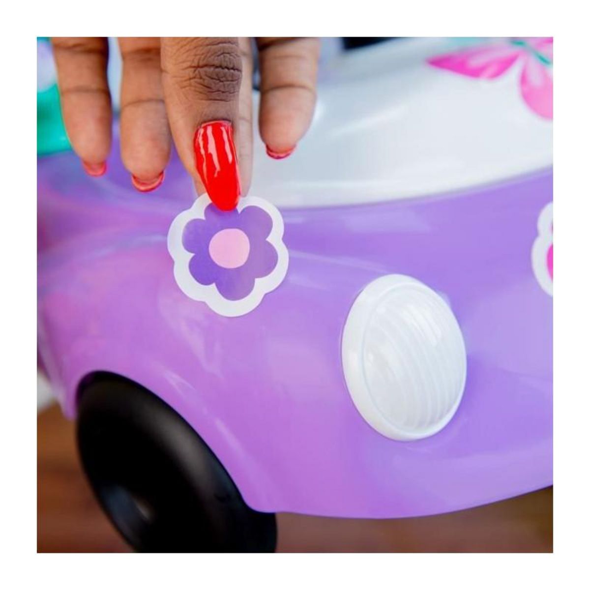 Bright Starts BRIGHT STARTS Trotteur 3 en 1, petit bolide, 3 modes de jeux évolutifs, violet