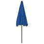 Voir la diapositive 5 : VIDAXL Parasol de plage bleu azure 200x125 cm