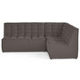 Voir la diapositive 1 : LISA DESIGN Ellie - canapé modulable d'angle réversible 4 places en velours texturé