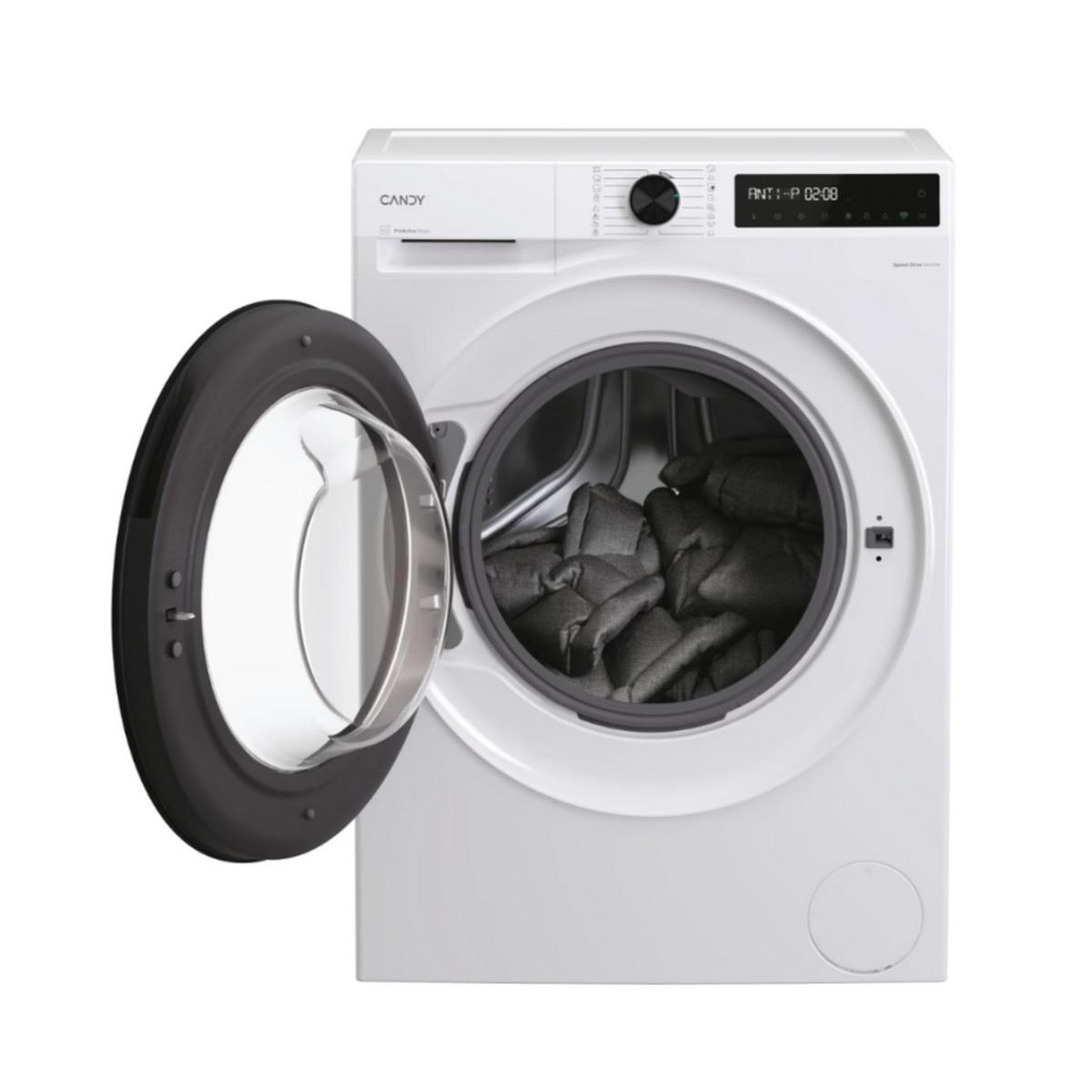 Voir la diapositive 3 : Candy Lave-linge frontal 12kg 1400tours/min blanc - br412bl8-s