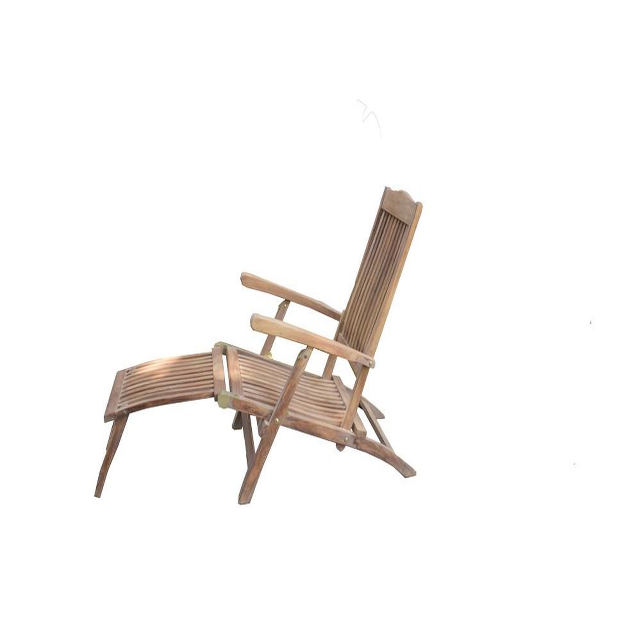 Chalet & jardin Transat Relax en bois - repose-pied détachable - dossier inclinable