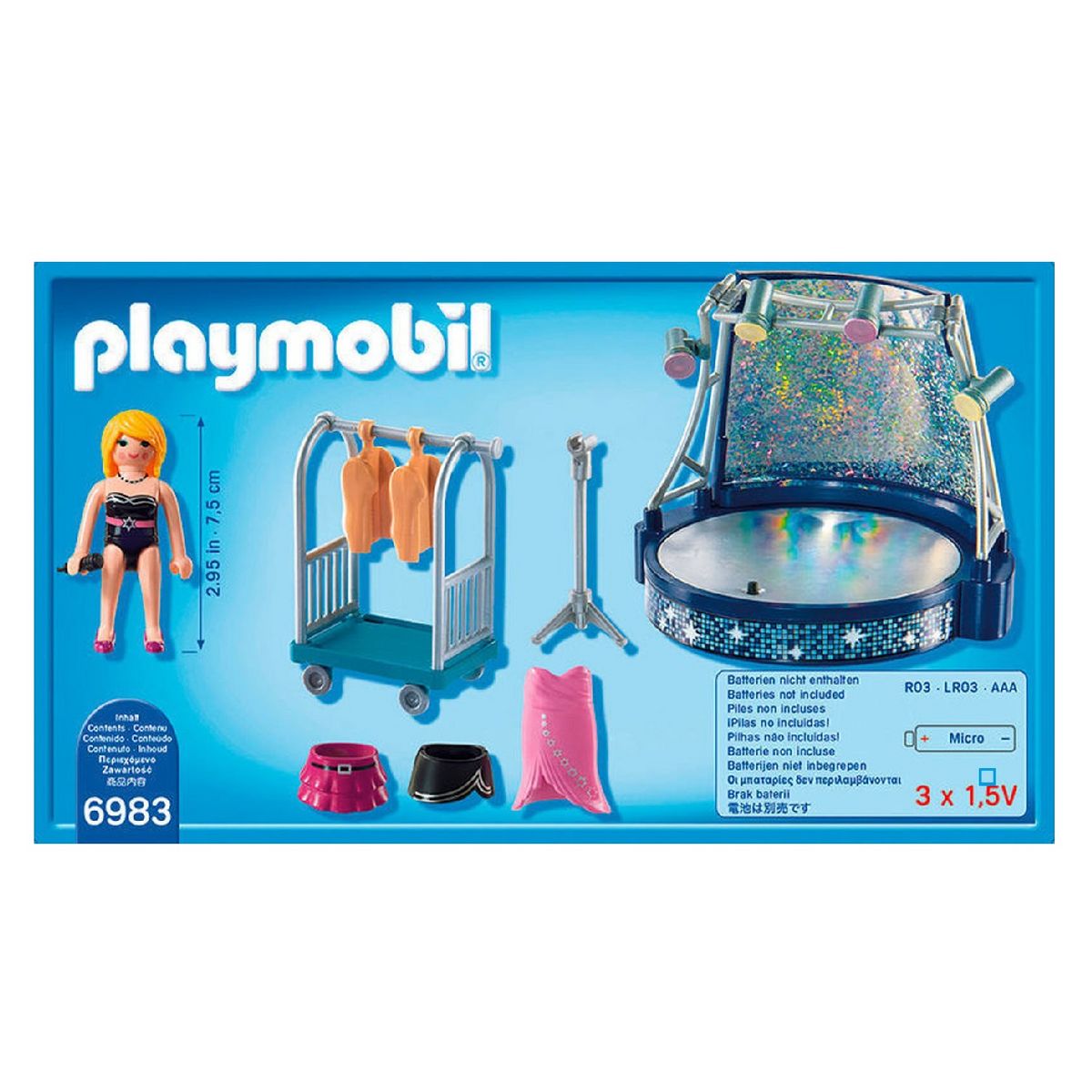 PLAYMOBIL 6983 - Family Fun - Scène avec artiste 