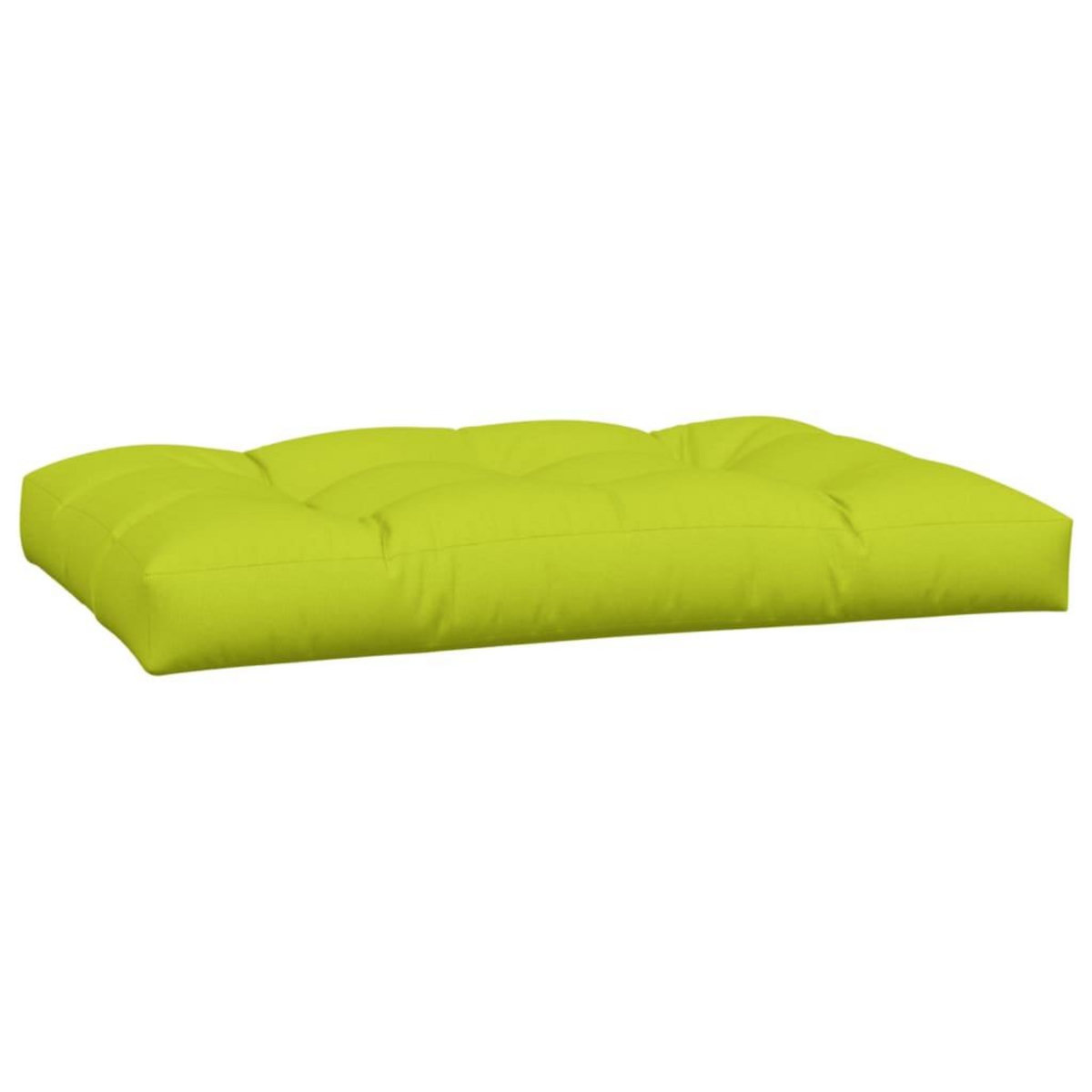 VIDAXL Coussins de palette lot de 2 vert vif tissu