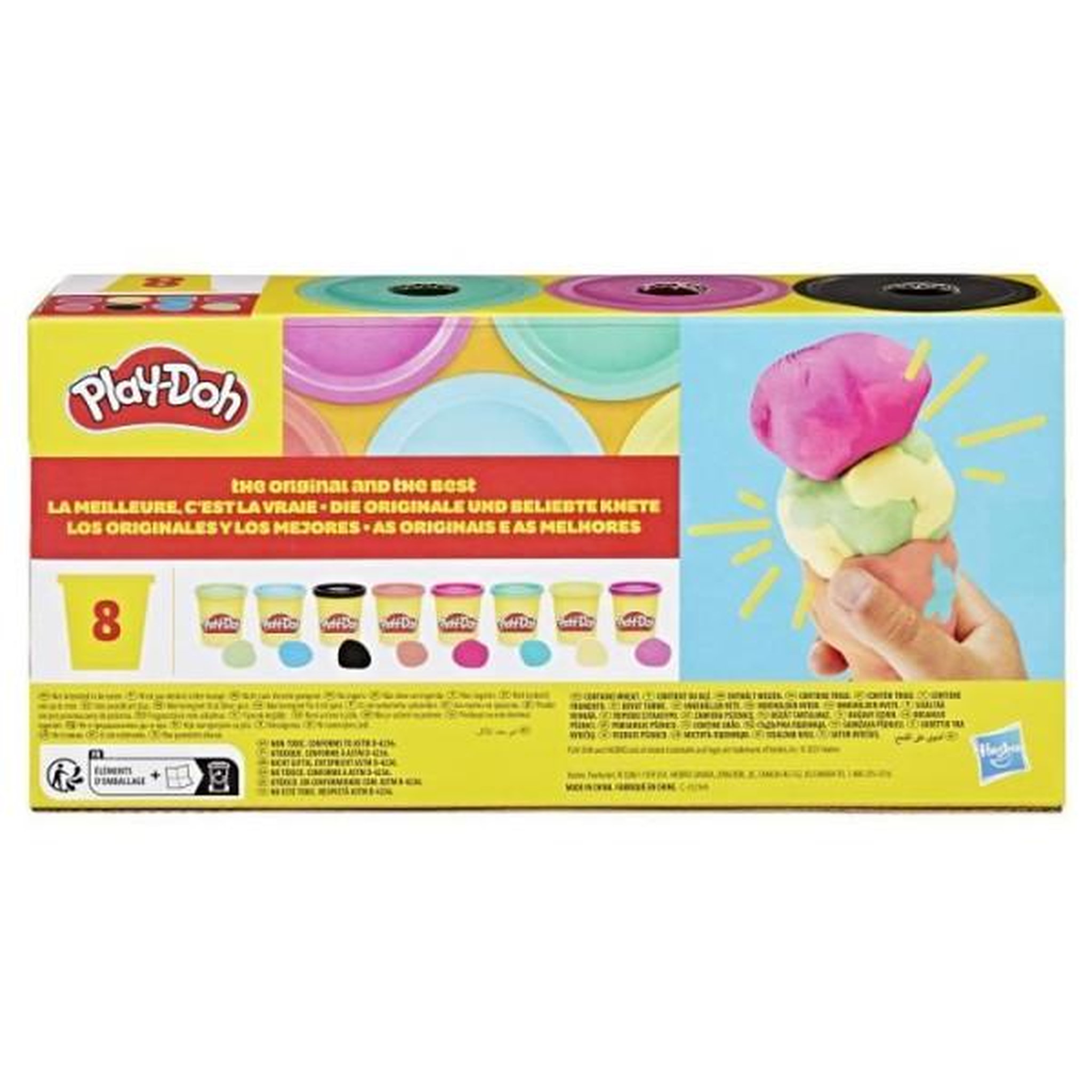 Voir la diapositive 4 : PLAYDOH Pâte à modeler Play Doh Pack de 8 pots Modèle aléatoire