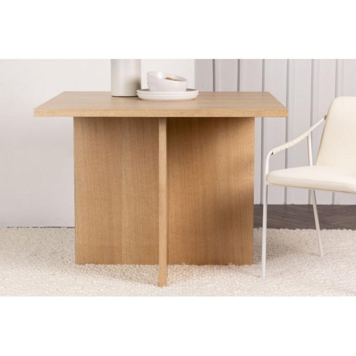 Paris Prix Table à Manger Design  Leo  100cm Naturel