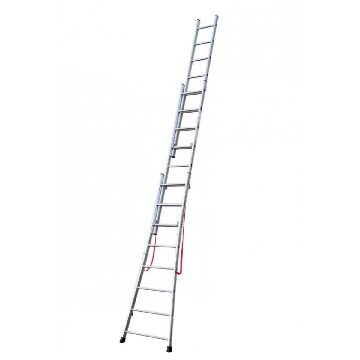 HAILO Echelle 3 plans 5m70 en aluminium base évasée - PREMIUM