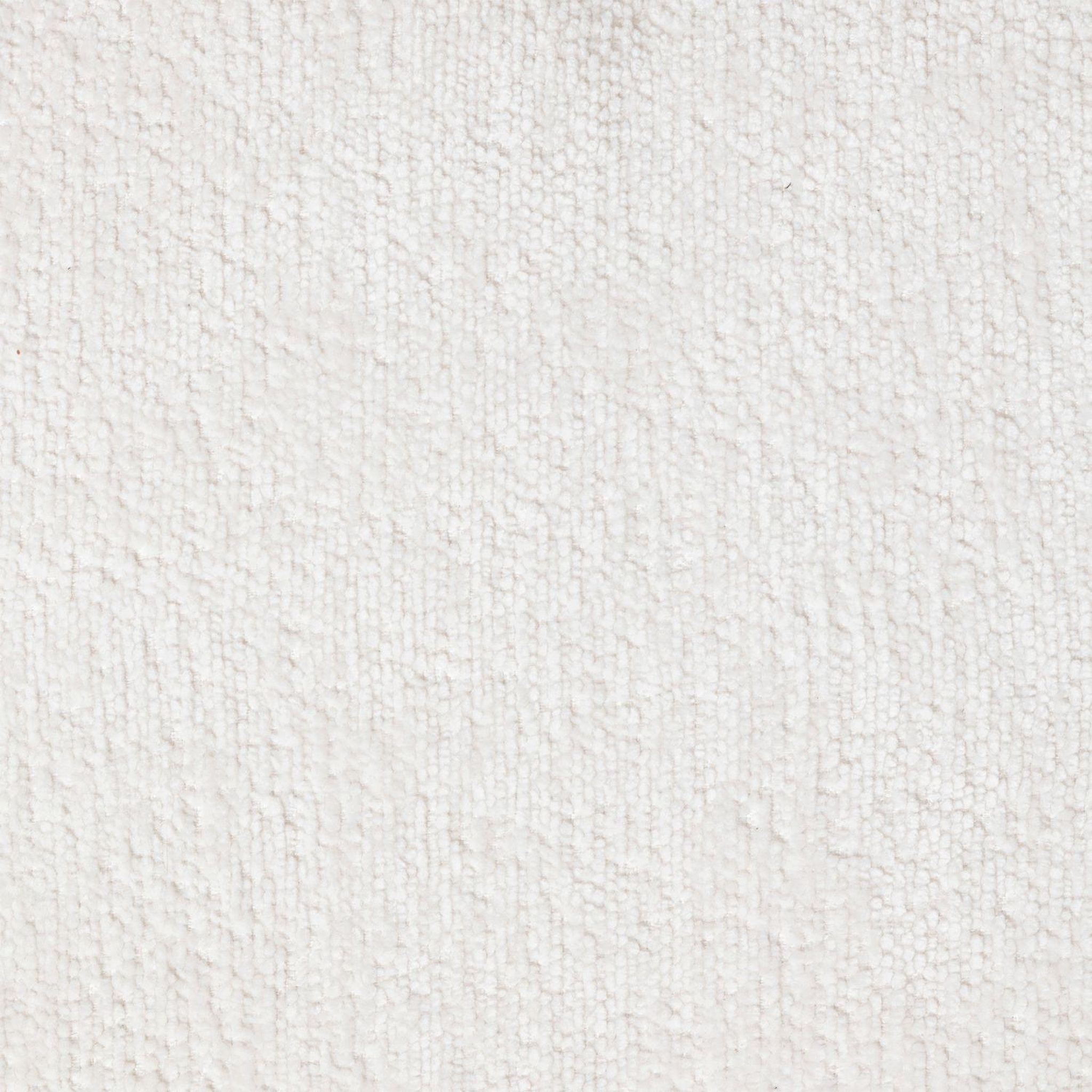 Voir la diapositive 4 : ATMOSPHERA Pouf fleur en tissu chenille lavon - blanc