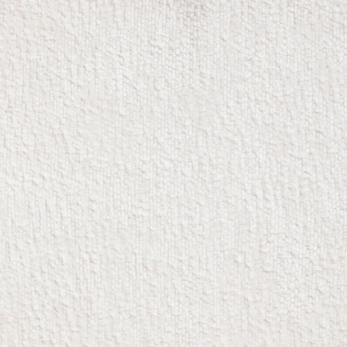 ATMOSPHERA Pouf fleur en tissu chenille LAVON - Blanc