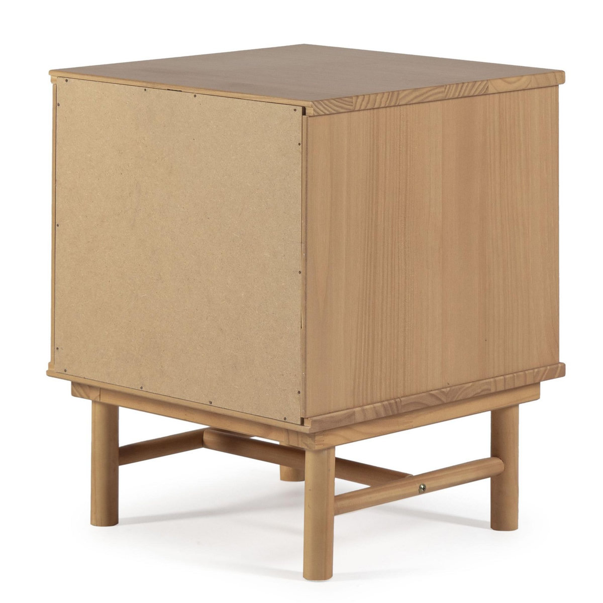 VS VENTA-STOCK Table de chevet Magnus 2 tiroirs, bois massif