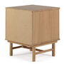 Voir la diapositive 4 : VS VENTA-STOCK Table de chevet Magnus 2 tiroirs, bois massif