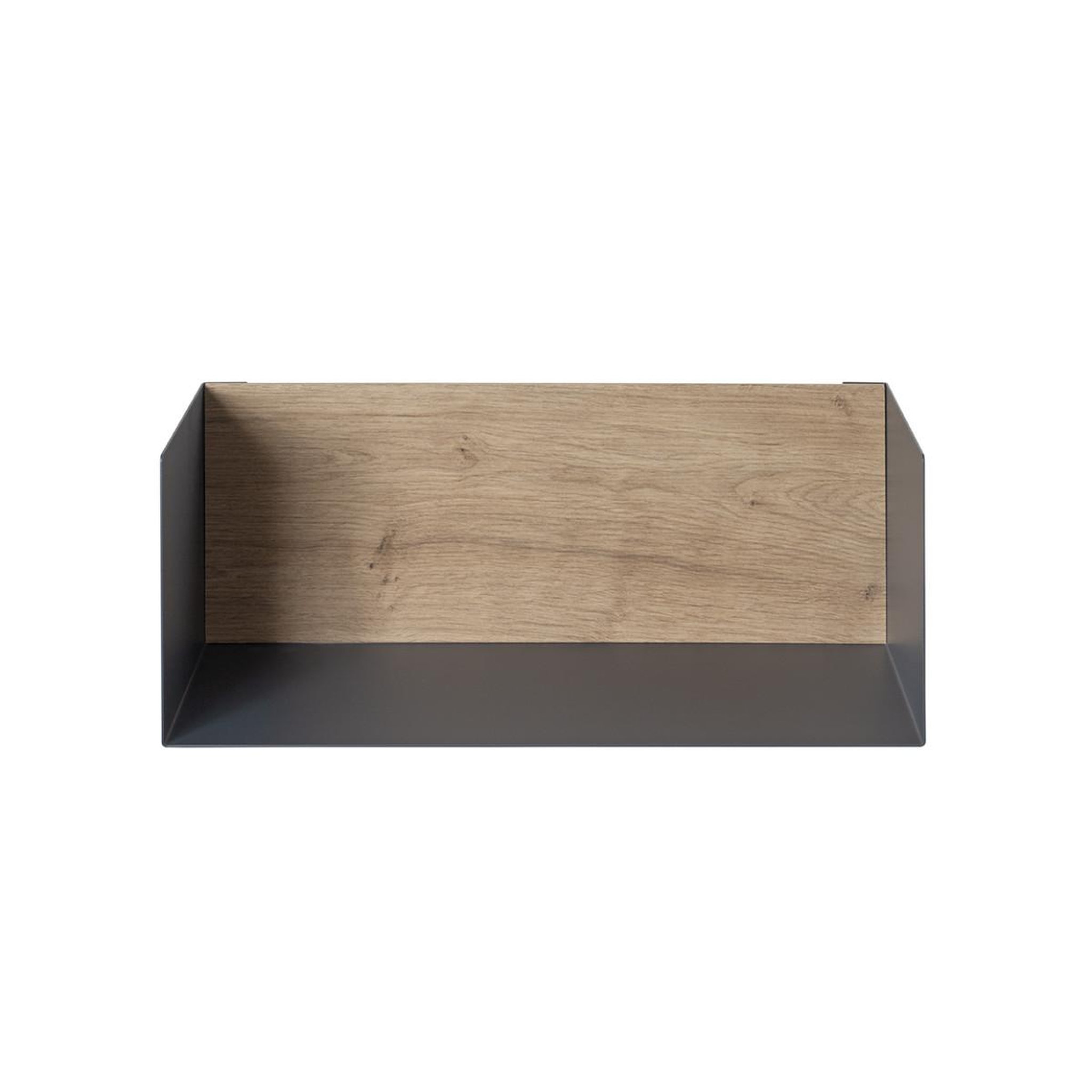Voir la diapositive 2 : Paris Prix Étagère murale design  korfu  45cm anthracite & chêne