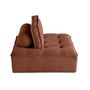Voir la diapositive 3 : LISA DESIGN Marisol - module d'assise - velours texturé