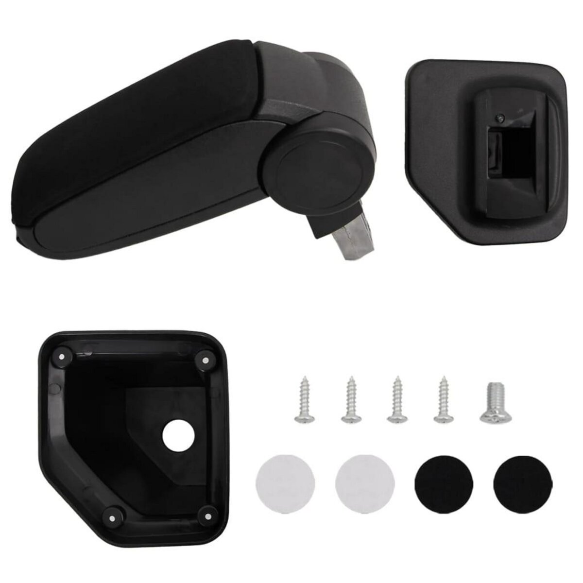 VIDAXL Accoudoir de voiture noir 15x32x(40-52) cm ABS